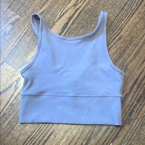 Light Purple Ribbed Tank Top